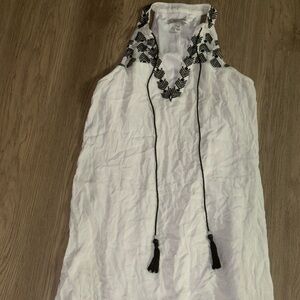 ⭐️Speechless White Dress‎ with Black Patterns⭐️